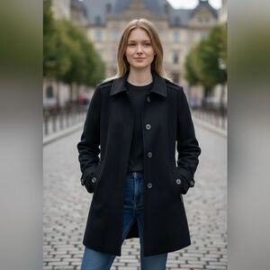 Burberry | Jackets & Coats | Navy Blue Burberry Brit Pea Coat